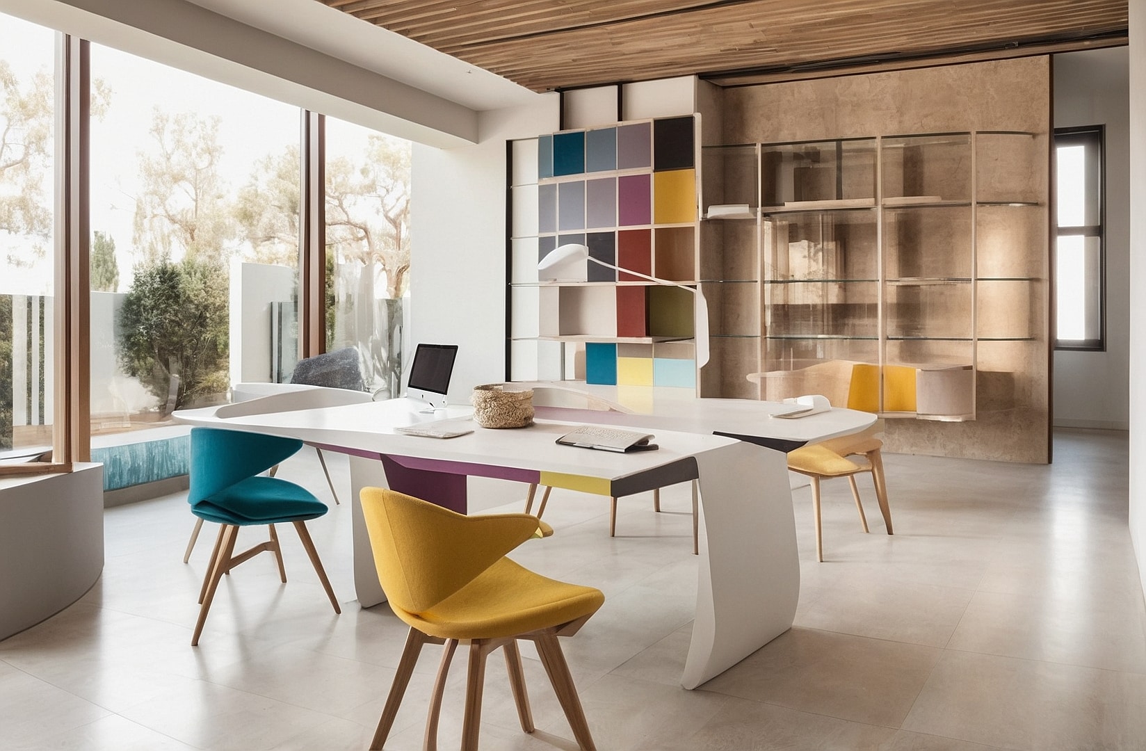 Oficina con diseño innovador